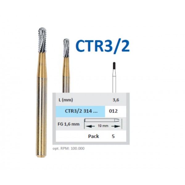 Freze de taiat coroane, ablatie, CTR3/2 HORICO
